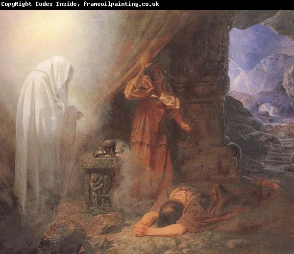 Edward Henry Corbould,RI,RWS Saul and the Witch of Endor (mk46)