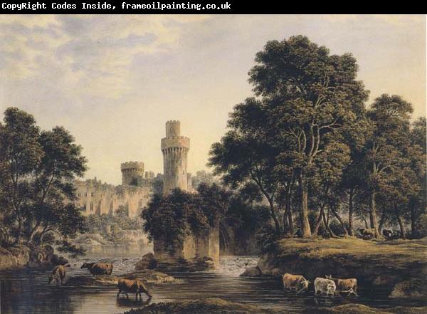 John glover Warwick Castle with Cattle (mk47)