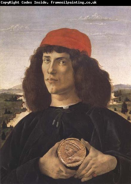 Sandro Botticelli Portrait of a Youth with a Medal