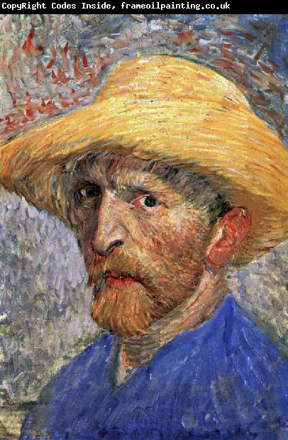 Vincent Van Gogh Self-Portrait in a Straw Hat