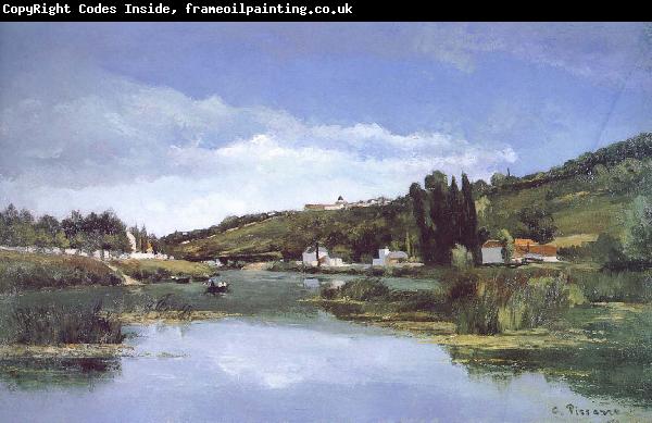 Camille Pissarro First Nepali Weiye Marx and Engels river bank