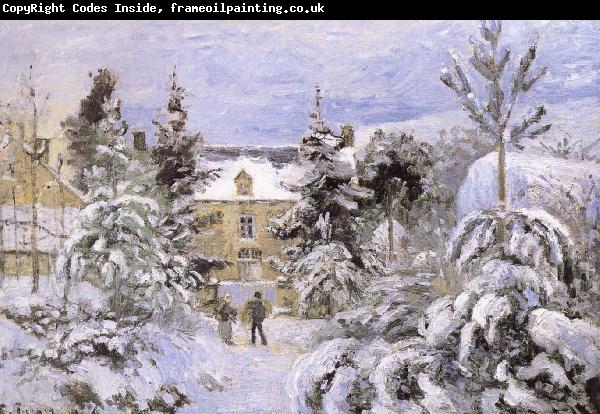 Camille Pissarro Snow scenery