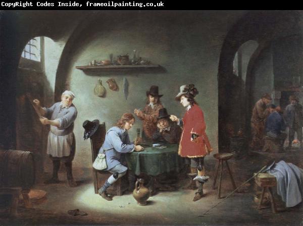 David Teniers gambling scene at an lnn