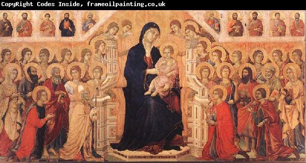 Duccio Maesta with Twenty Angels and Nineteen Saints.