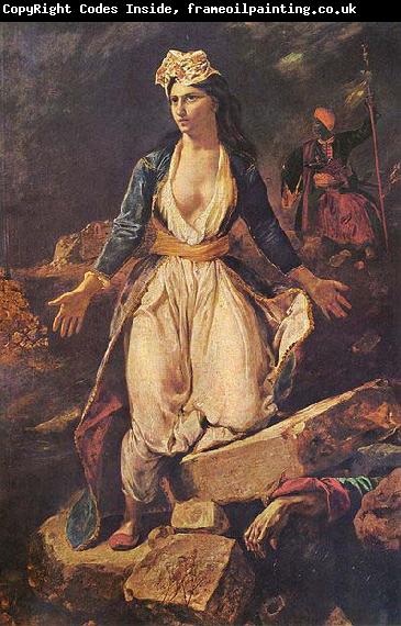 Eugene Delacroix Greece Expiring on the Ruins of Missolonghi