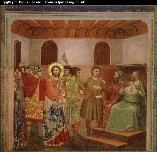 GIOTTO di Bondone jesus infor oversteprasten kajafas