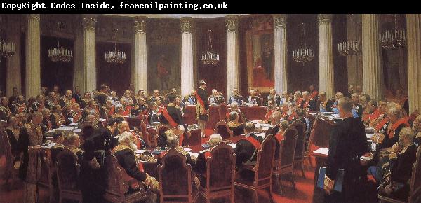 Ilia Efimovich Repin May 7, 1901 a State Council meeting