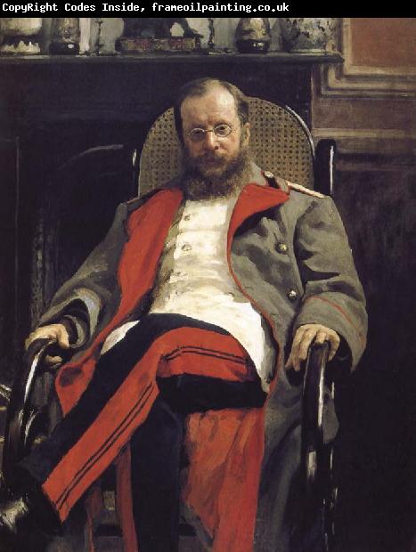 Ilia Efimovich Repin Portrait of a man sitting
