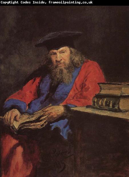 Ilia Efimovich Repin Mendeleev portrait