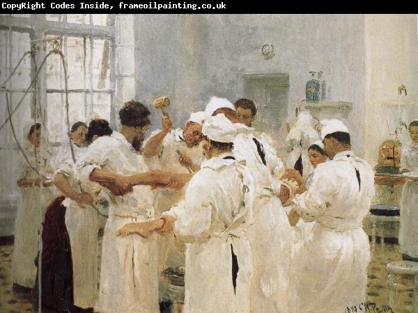 Ilia Efimovich Repin Lofton Palfrey doctors in the operating room