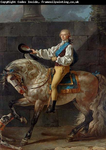 Jacques-Louis David Equestrian portrait of Stanislaw Kostka Potocki