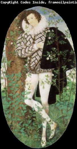 Nicholas Hilliard a youth among roses