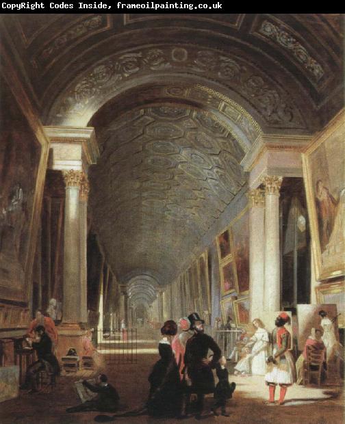 Patrick Henry Bruce view of the grande galerie of the louvre