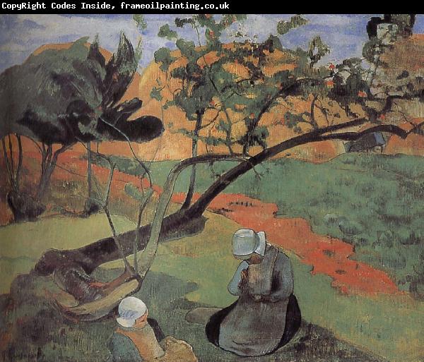 Paul Gauguin Brittany landscape