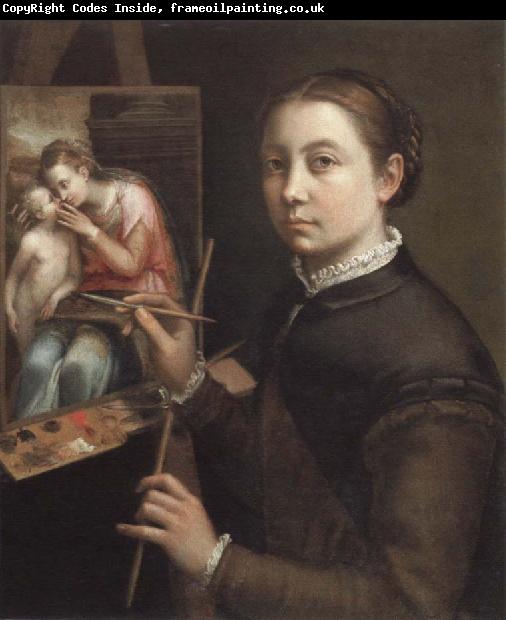 Sofonisba Anguissola self portrait at the easel