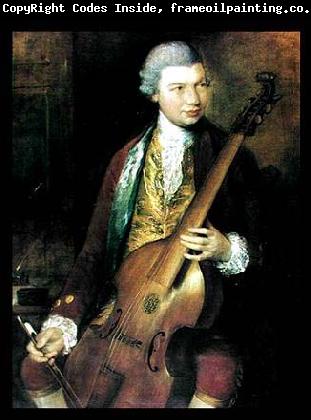 Thomas Gainsborough Portrait of the Composer Carl Friedrich Abel with his Viola da Gamba