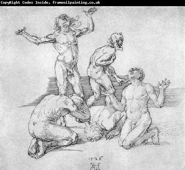 Albrecht Durer Five Male Nudes