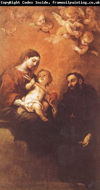 Bartolome Esteban Murillo St. Augustine and Our Lady and Son