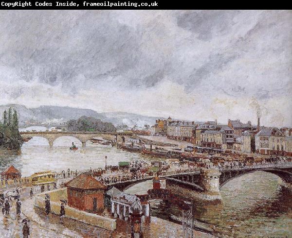 Camille Pissarro Rain Bridge
