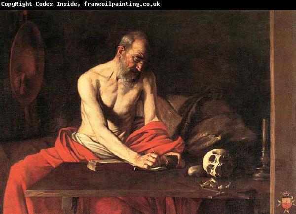 Caravaggio St Jerome 1607 Oil on canvas