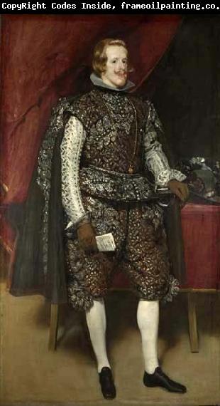 Diego Velazquez Philip IV in Brown and Silver,