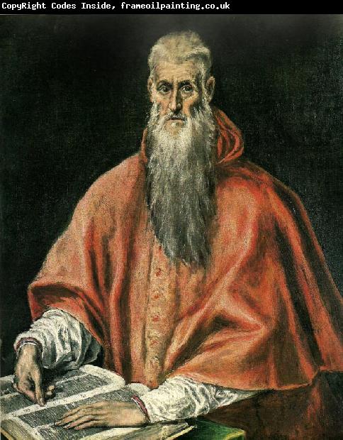 El Greco st. jerome as a cardinal