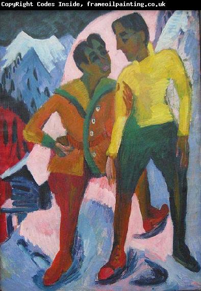 Ernst Ludwig Kirchner Two Brothers,