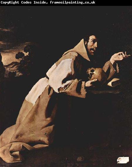 Francisco de Zurbaran St Francis in Meditation