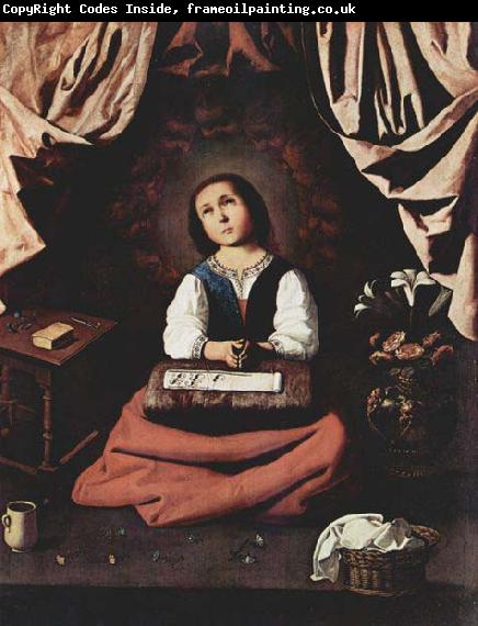 Francisco de Zurbaran The Young Virgin
