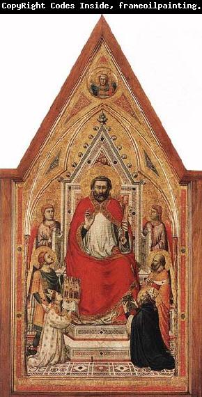 GIOTTO di Bondone The Stefaneschi Triptych: St Peter Enthroned