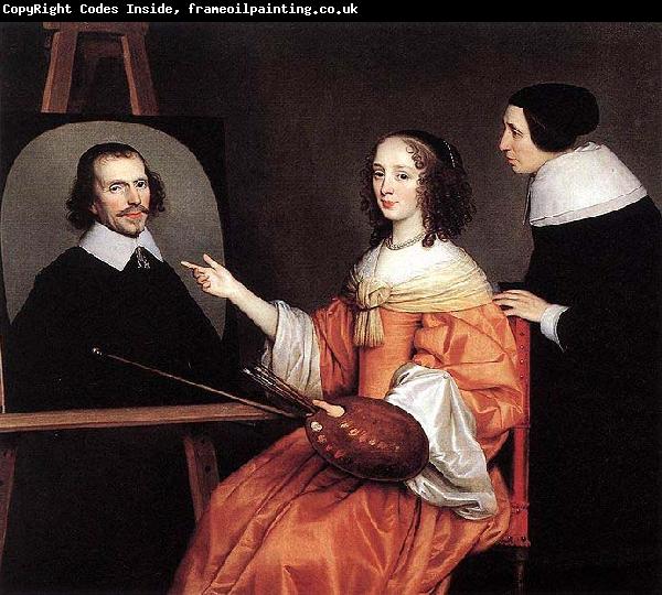 Gerard van Honthorst Margareta Maria de Roodere and Her Parents by Gerrit van Honthorst