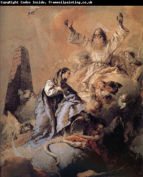 Giovanni Battista Tiepolo Sense of the story of the Holy Spirit and progesterone