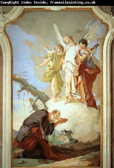 Giovanni Battista Tiepolo The Three Angels Appearing to Abraham