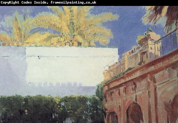 Joaquin Sorolla The palace courtyard of the King