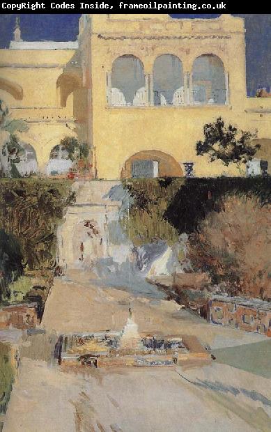 Joaquin Sorolla The Royal Palace in the afternoon