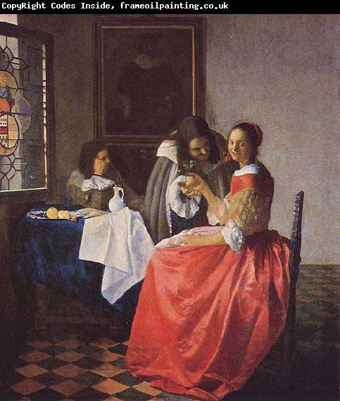 Johannes Vermeer The Girl with a Wine Glass,