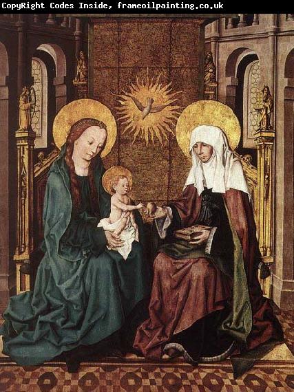 Master of the Housebook Virgin and Child with St Anne