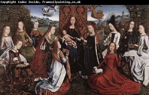 Master of the Saint Lucy Legend Virgin Surrounded by Female Saints