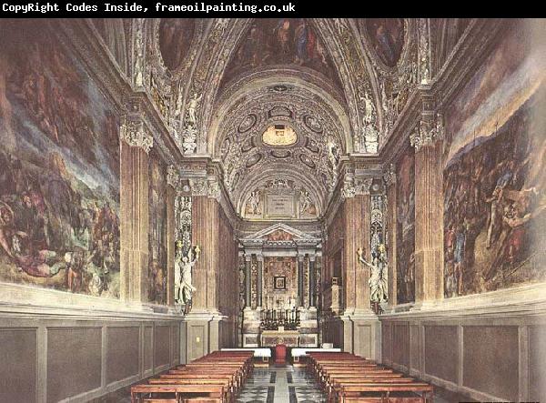 Michelangelo Buonarroti View of the Chapel