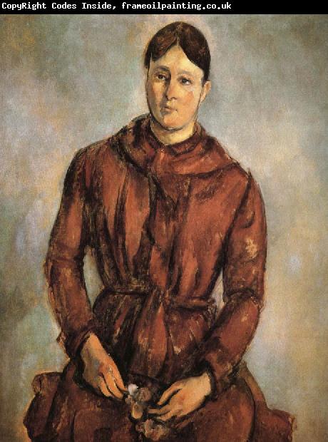 Paul Cezanne to wear red clothes Mrs Cezanne