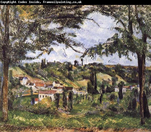 Paul Cezanne village scenery