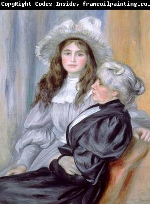 Pierre-Auguste Renoir Portrait of Berthe Morisot and daughter Julie Manet,