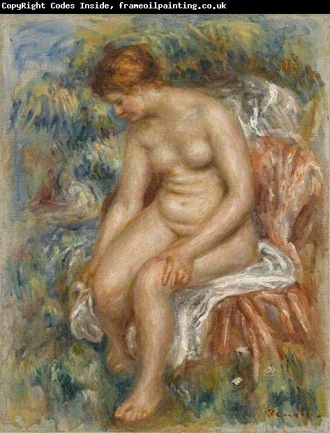 Pierre-Auguste Renoir Seated Bather Drying Her Leg,