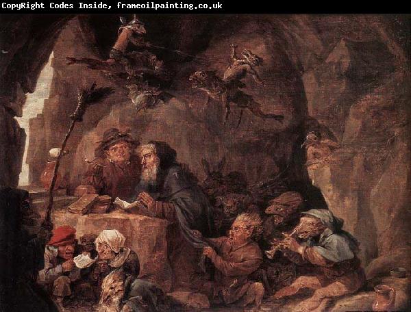 TENIERS, David the Younger Temptation of St Anthony