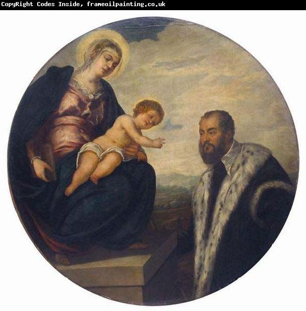 Tintoretto Madonna with Child and Donor,