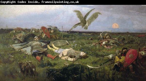 Viktor Vasnetsov The field of Igor Svyatoslavich battle with the Polovtsy,