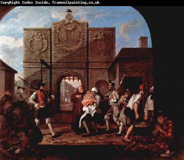 William Hogarth The Gate of Calais