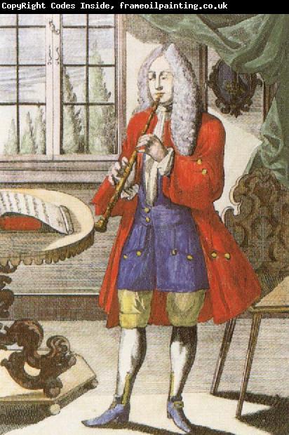 john banister an early 18th century oboe as depicted by johann weigel.