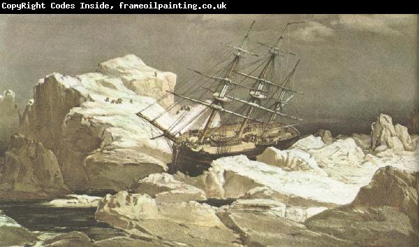 william r clark robert mcclures skepp invepp i nvestigator sitter fast i isen norr om bankon 1850-52