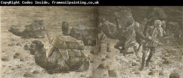 william r clark hedins expedition under en sandstorm langt inne i takla makanoknen i april 1894
